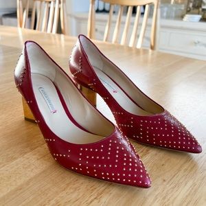 Nicholas Kirkwood Red Studded Heel